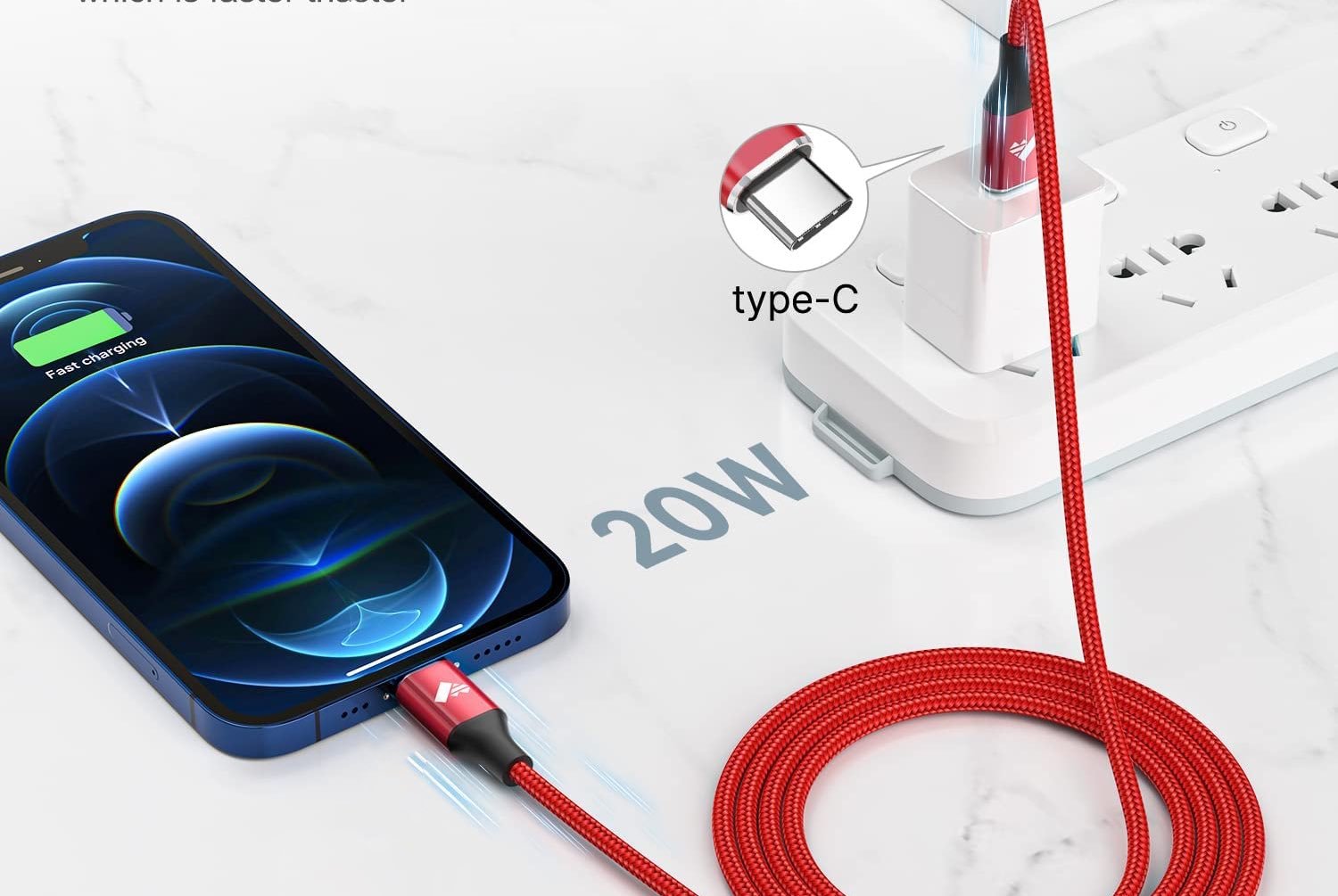 Aiminu 3ft Lightning Cable