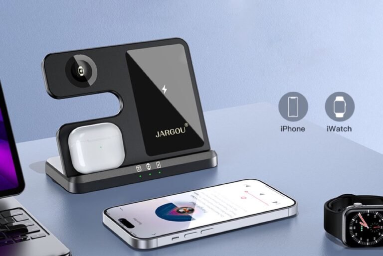 JARGOU 3 in 1 Wireless Charging Station