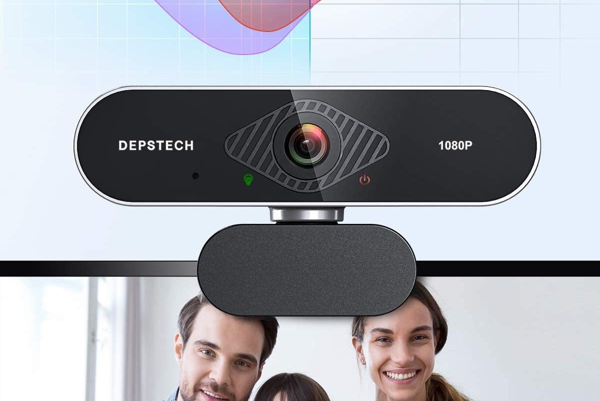 DEPSTECH Webcam with Microphone