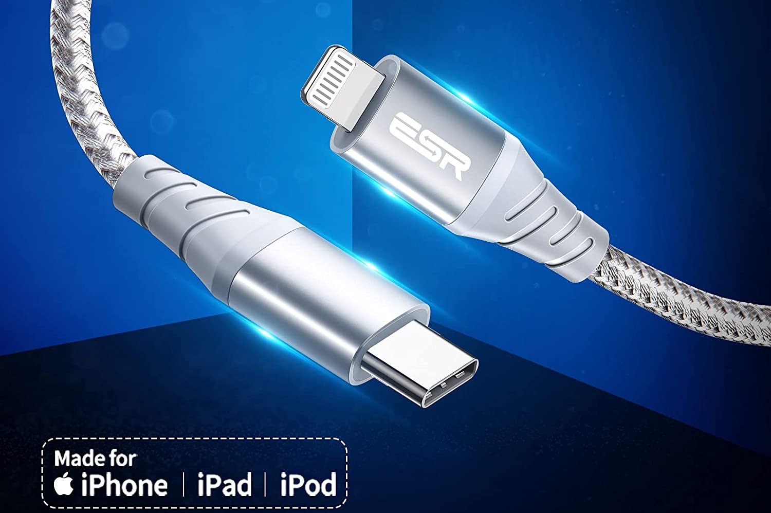 ESR 6ft USB-C to Lightning Cable