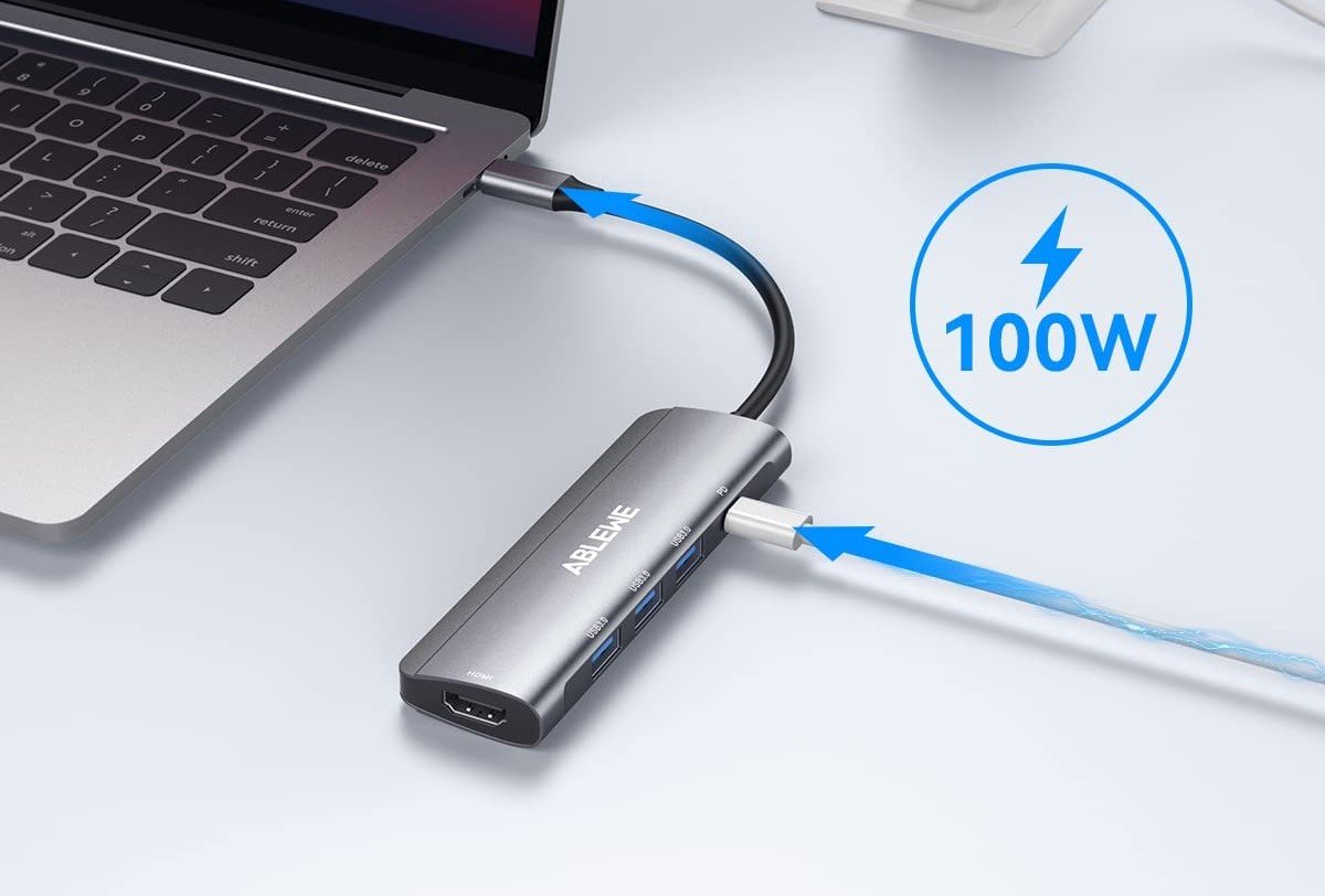 ABLEWE 5 in 1 USB-C Multiport Adapter