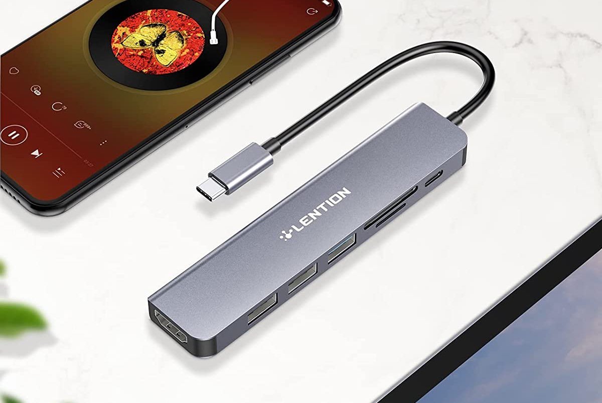 LENTION 7 in 1 USB C Hub