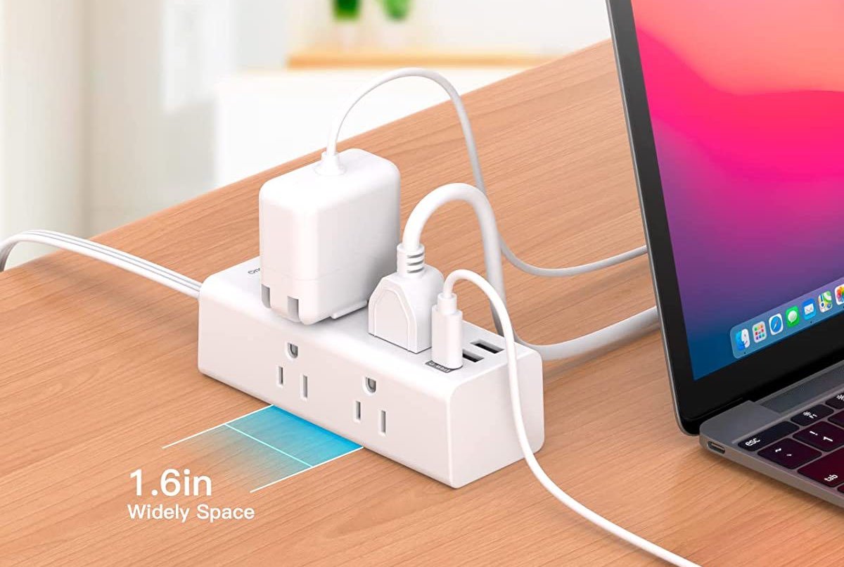 One Beat Flat Plug Power Strip