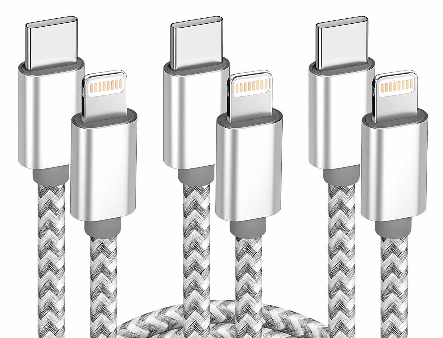 USB C to Lightning Cable 3Pack