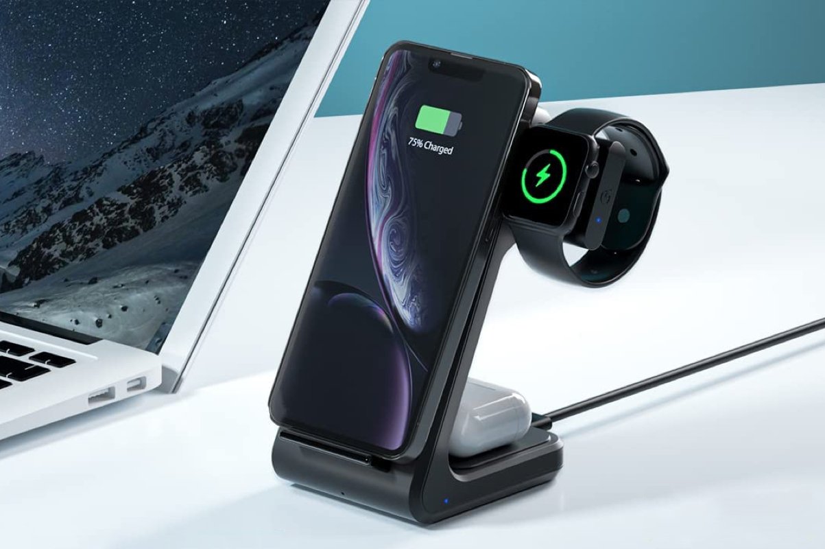 AADARA 3 in 1 Wireless Charging Station