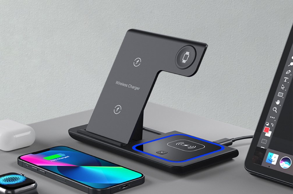 YOXINTA 3 in 1 Wireless Charging Station