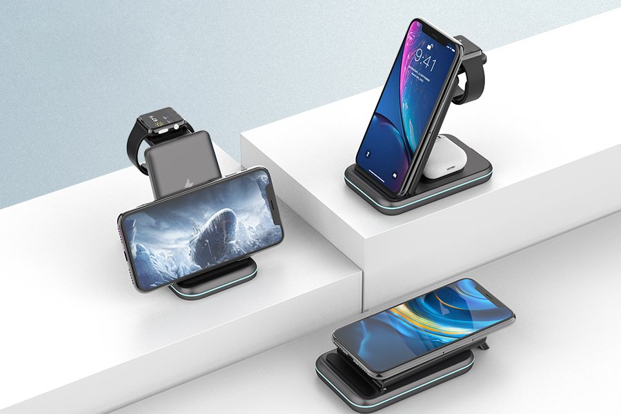 MSTJRY 3 in 1 Wireless Charger Station