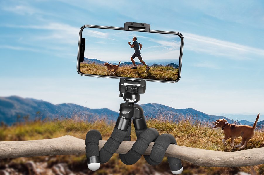 UBeesize Premium Flexible Phone Tripod with Wireless Remote