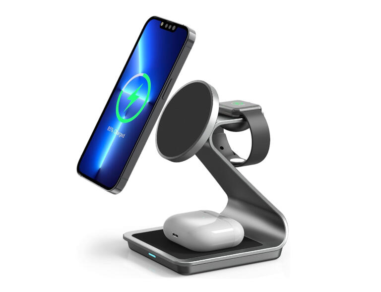 This Premium 3 in 1 Wireless Charger for MagSafe iPhone is Selling Like A Hot Cake For $38 1