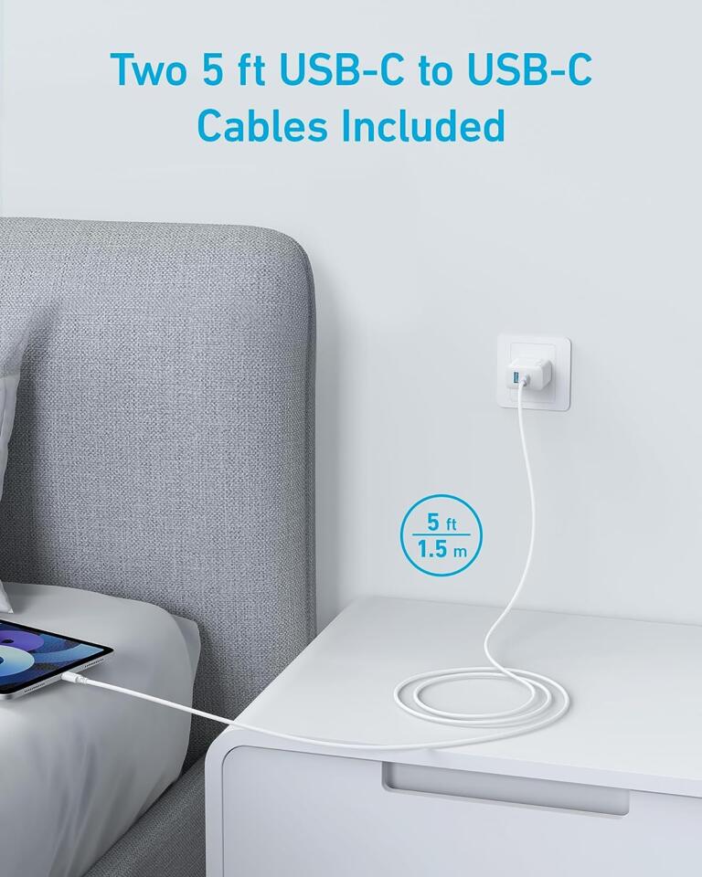 Charge Two iPhone Simultaneously With $14 Anker 2-Pack 20W Dual Port USB Fast Wall Charger 1