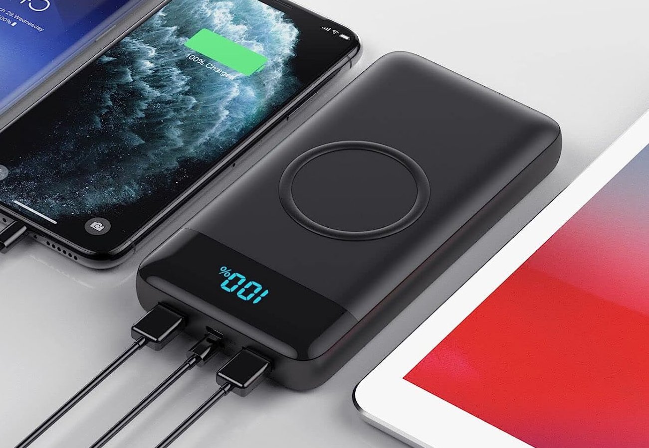 FOCHEW 30800mAh Wireless Power Bank