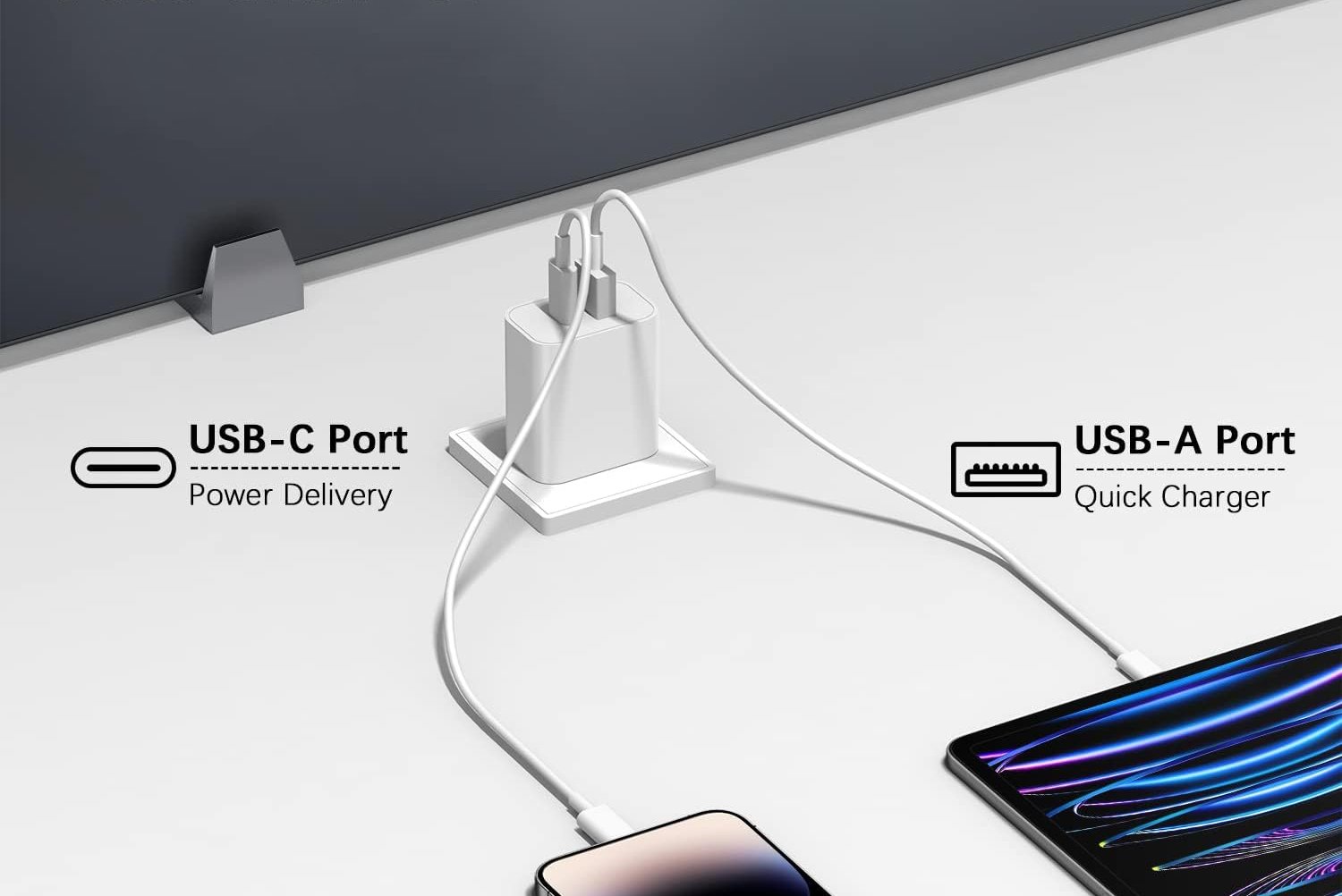 ROMITAZ Dual Port PD Power Adapter