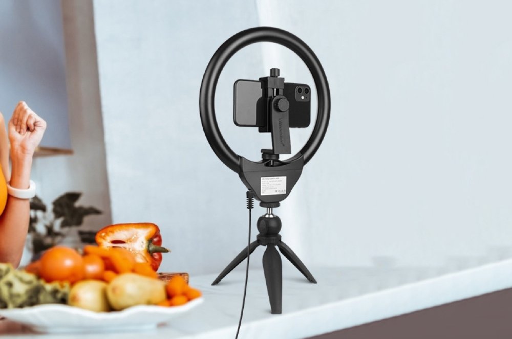 UBeesize 10 Selfie Ring Light with Tripod Stand & Cell Phone Holder