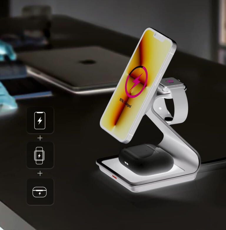 Hurry! Premium 3-in-1 Wireless Charger for MagSafe iPhone Flying Off Shelves at Just $38! 4 Hurry! Premium 3-in-1 Wireless Charger for MagSafe iPhone Flying Off Shelves at Just $38! 4