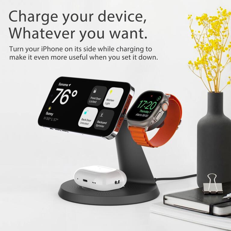 $79 3 in 1 Wireless Charging Station for Apple Devices Drops To $16 1