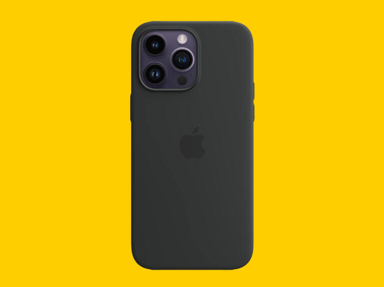 Apple iPhone 14 Pro Max Silicone Case with MagSafe - Midnight Currently On Sale For $35 1