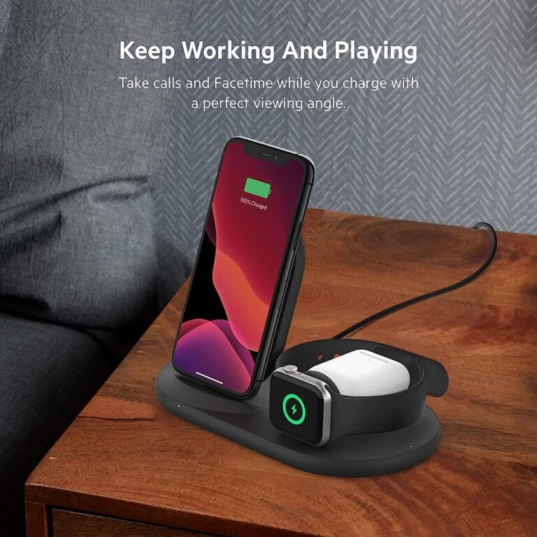 SAVE 33% With Belkin 3-in-1 Wireless Charger For Your Apple Device Right Now 1