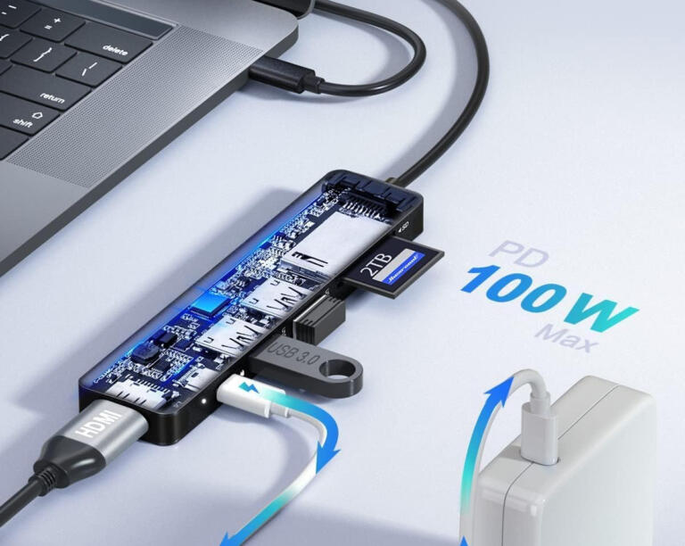 Hiearcool USB C Hub For MacBook, iPad & iPhone 15 Down At Just $10 21 Hiearcool USB C Hub For MacBook, iPad & iPhone 15 Down At Just $10 19
