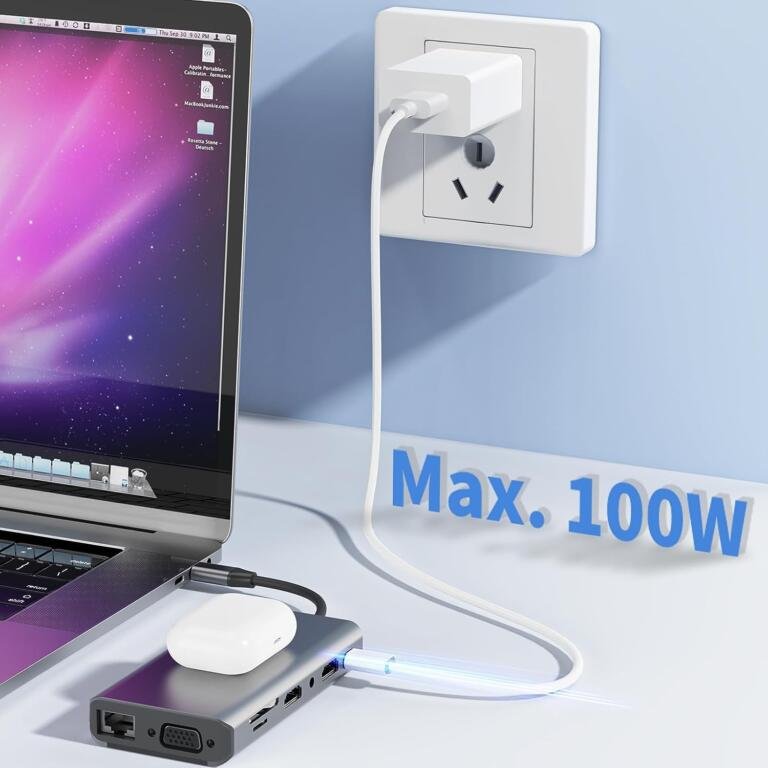 Get the Kixuny 14-in-1 USB-C Docking Station with 10W Wireless Charging for just $29.20, Usually Sold For $72 1