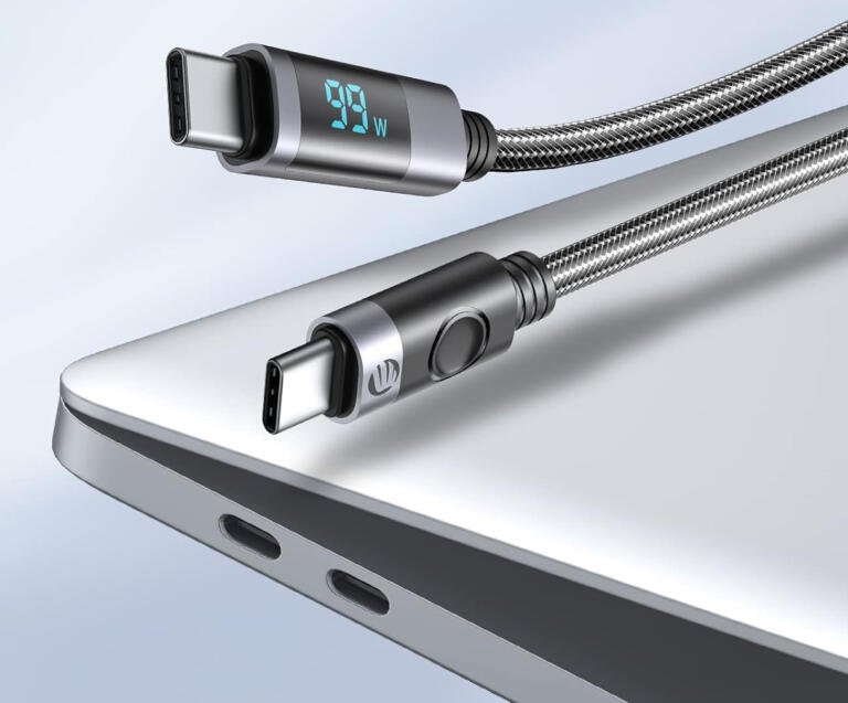 MacBook Accessories: Get the Orico 6.6ft PD 100W USB-C Cable with LED Display for just $10.99 1