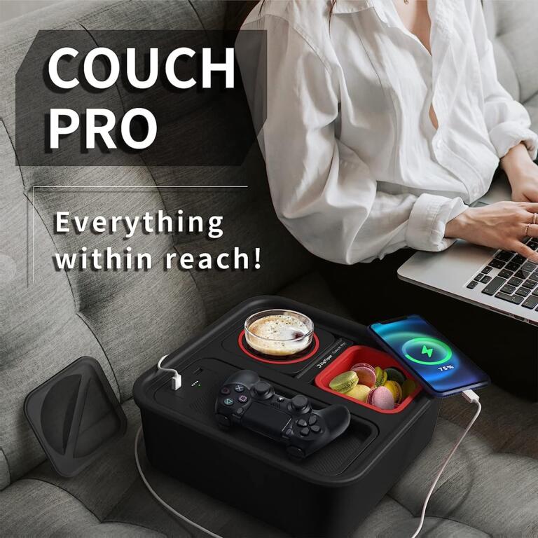 Grab This Couch Organizer With Power Bank For Smartphones Built-in At Dirt Cheap Price! 1