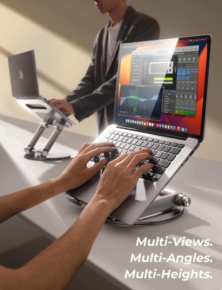 Grab This Premium $80 MacBook Stand With 360 Rotating Base at just $39 4