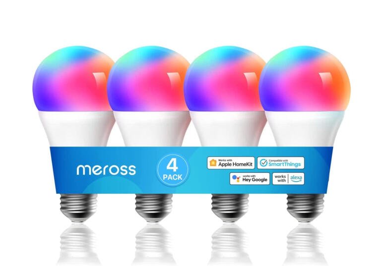 Diversify your smart home setup with a set of four meross multi-color HomeKit bulbs, now priced at just $39 1