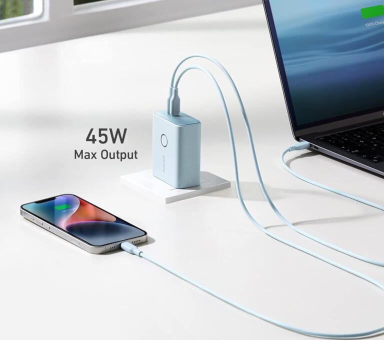 Upgrade MacBook charger with $35 Anker 45W Wall Charger that also works as power bank in emergency! 1