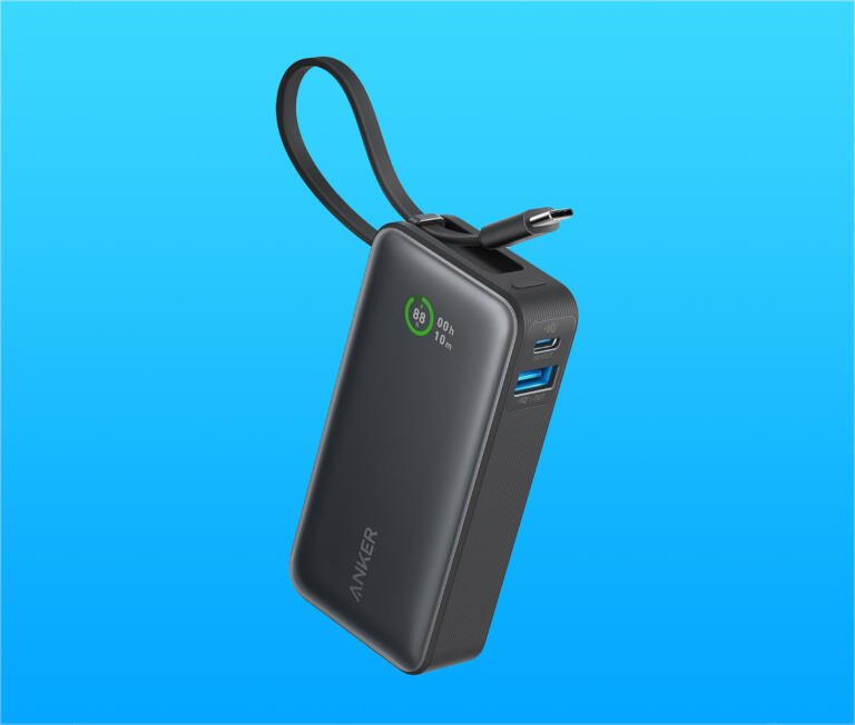 Anker Nano Power Bank with built in USB C cable for iPhone 15 just $35 with 30% discount 1