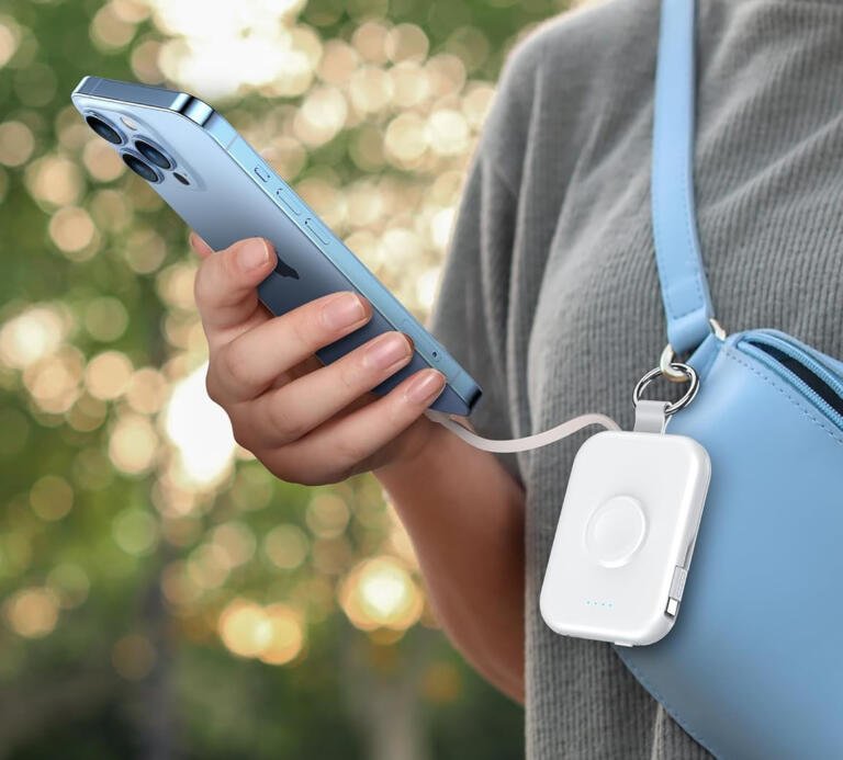 This unique power bank have built in Apple watch charging disc, today's its $23 only 1