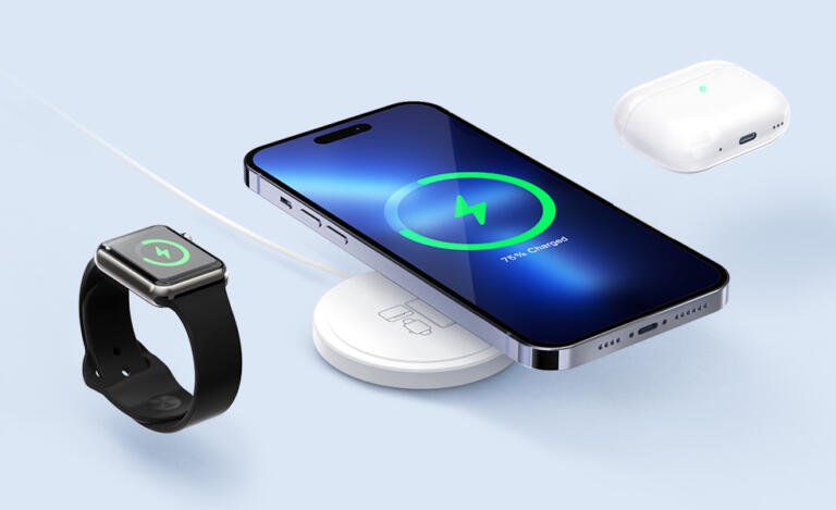 This $14 single wireless charger compatibles iPhone, AirPods & Apple Watch, 50% discount 1