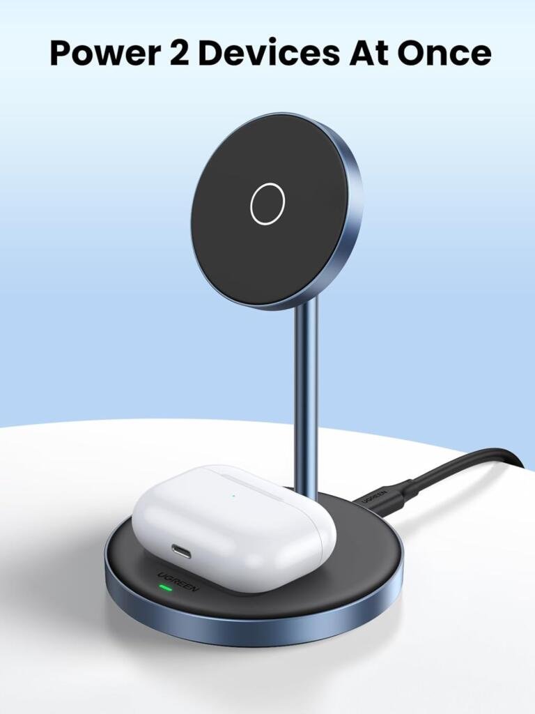 UGREEN's Innovative 2-in-1 Wireless Charging Station for iPhone and AirPods at an Unbeatable $31 1