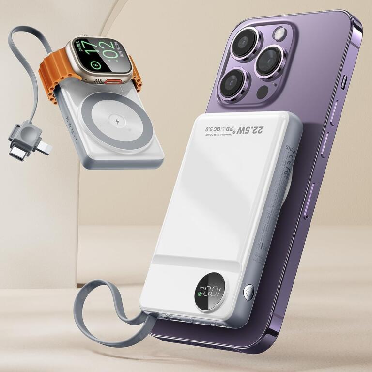 Charge On the Go: Lisen 10,000mAh Magnetic Power Bank – Exclusive $24 Deal 1