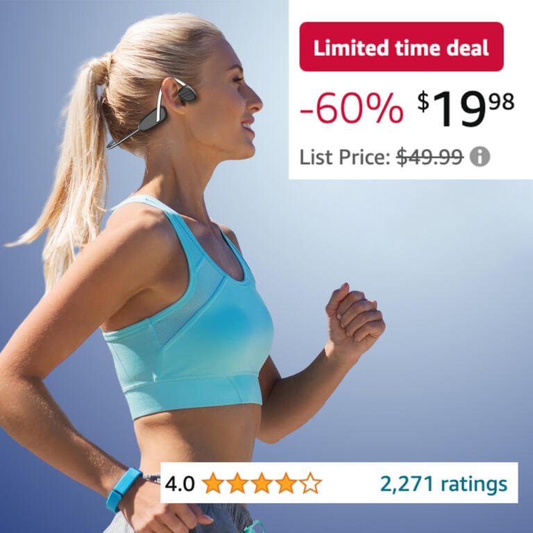 Save 60% With These Highly Rated Bone Conduction Headphones For Smartphones! 1