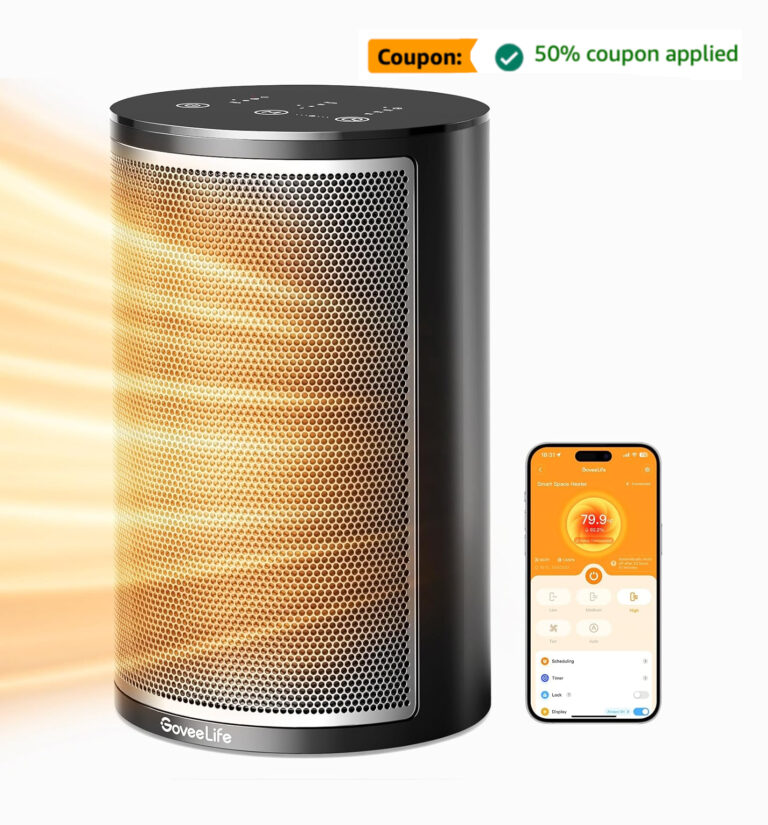 GoveeLife 1500W Smart Space Heater With WiFi, App/Voice Controlled Currently $25 3 GoveeLife 1500W Smart Space Heater With WiFi, App/Voice Controlled Currently $25 3