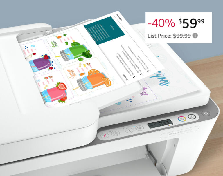 Upgrade Your Home Office: HP DeskJet Wireless Printer - $60 21