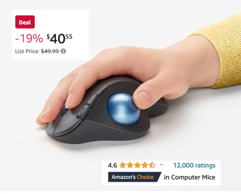 Logitech's ERGO M575 Wireless Trackball Mouse For Windows/Mac/PC New Low At $40! 4 Logitech's ERGO M575 Wireless Trackball Mouse For Windows/Mac/PC New Low At $40! 4