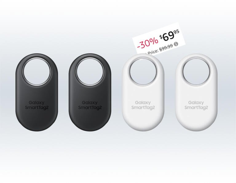 Just $70 For Samsung Galaxy Bluetooth SmartTag2 (4-Pack) 1