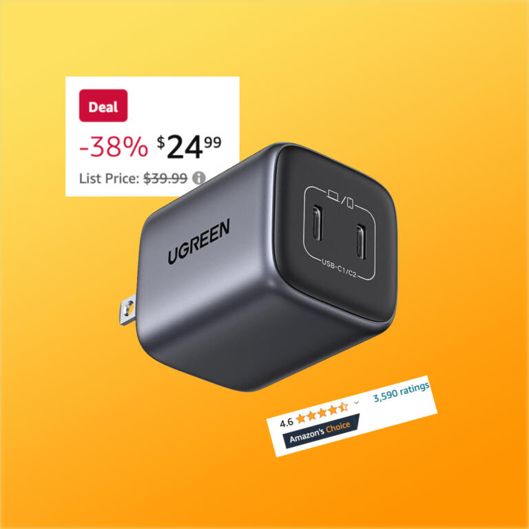 Dual Charging Power: UGREEN 45W USB C Charger for Apple Currently $25 14