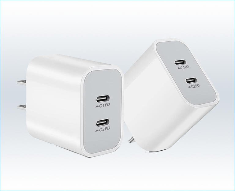 iPhone/iPad Essential: Grab 2 Pack Dual USB C Port Fast Charger For $14.45 1