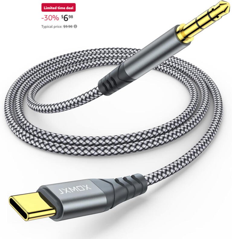 Price Drop: Grab the JXMOX USB C to 3.5mm Audio Aux Jack Cable for Just $6 Now! 6