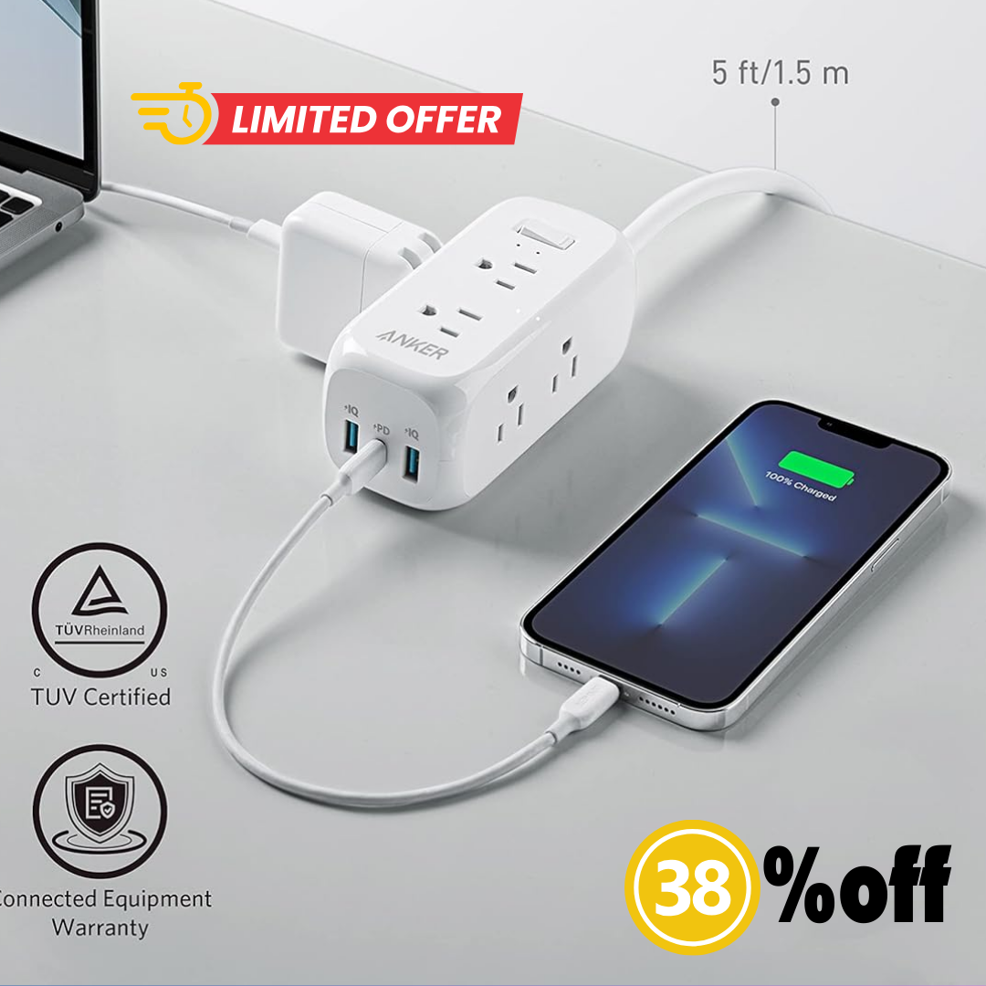 Anker USB C Power Strip Surge Protector