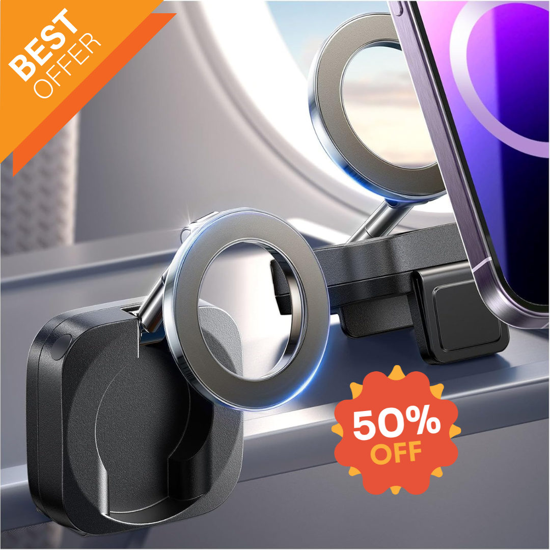 LISEN Travel Essentials Airplane Phone Holder for MagSafe Accessories