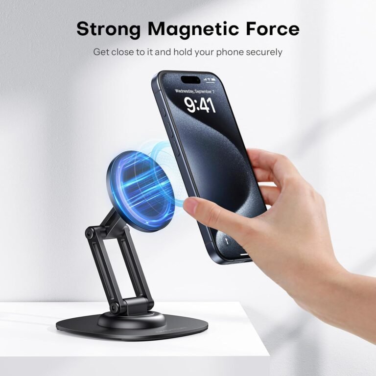 OMOTON 360°Rotating Magnetic Phone Stand for Desk