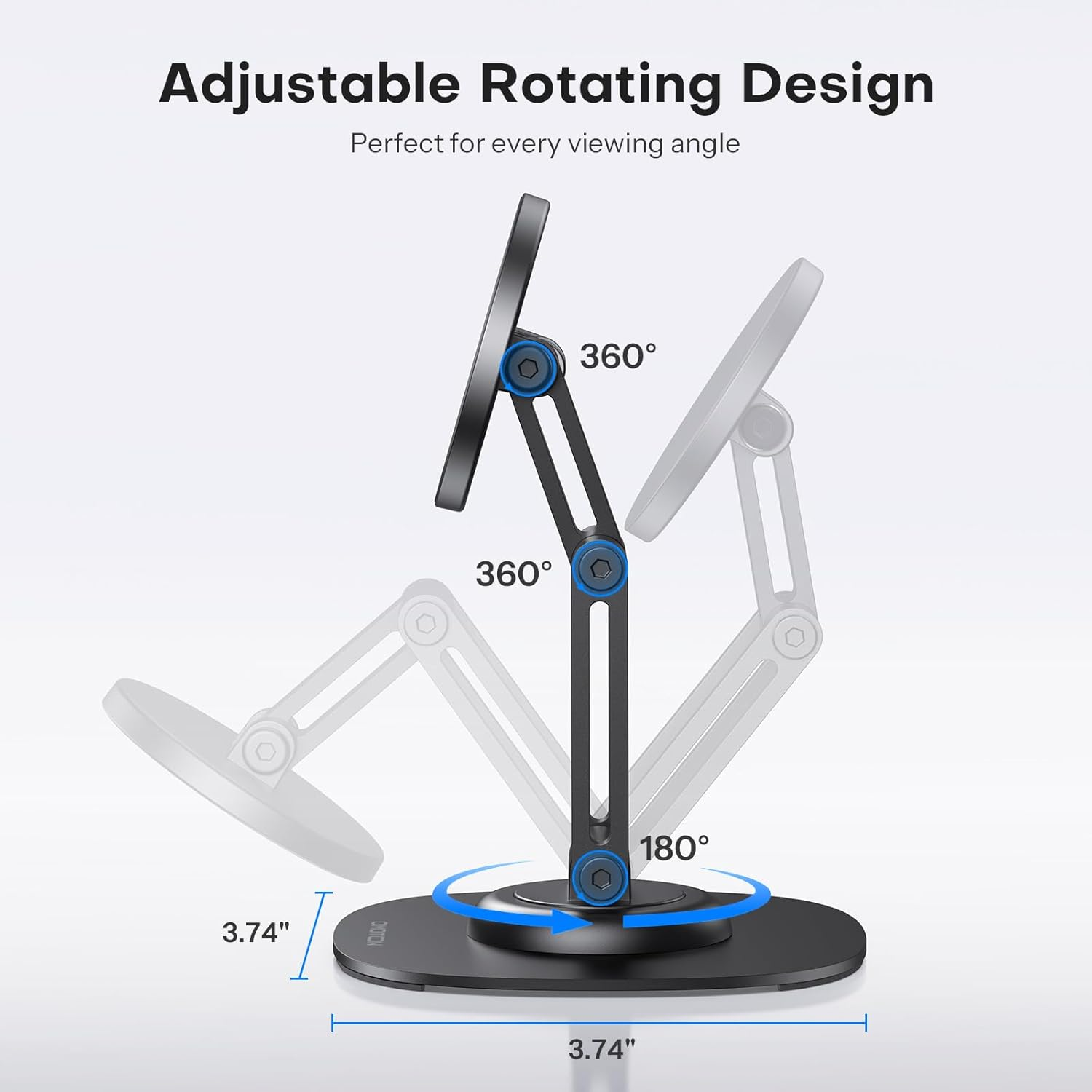 Magnetic phone stands like the OMOTON offer convenience and security. The strong magnetic attachment ensures that your phone is held securely, reducing the risk of accidental drops