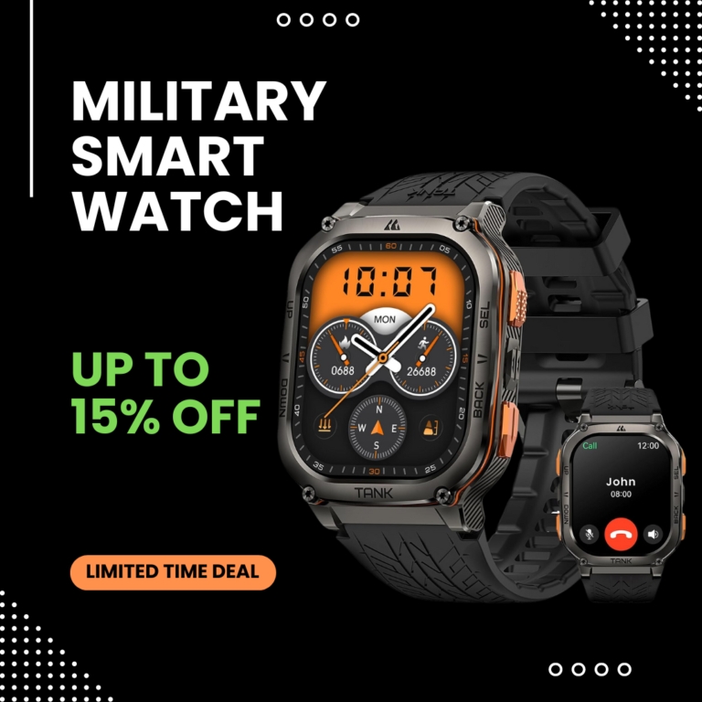 AMAZTIM Military Smart Watch