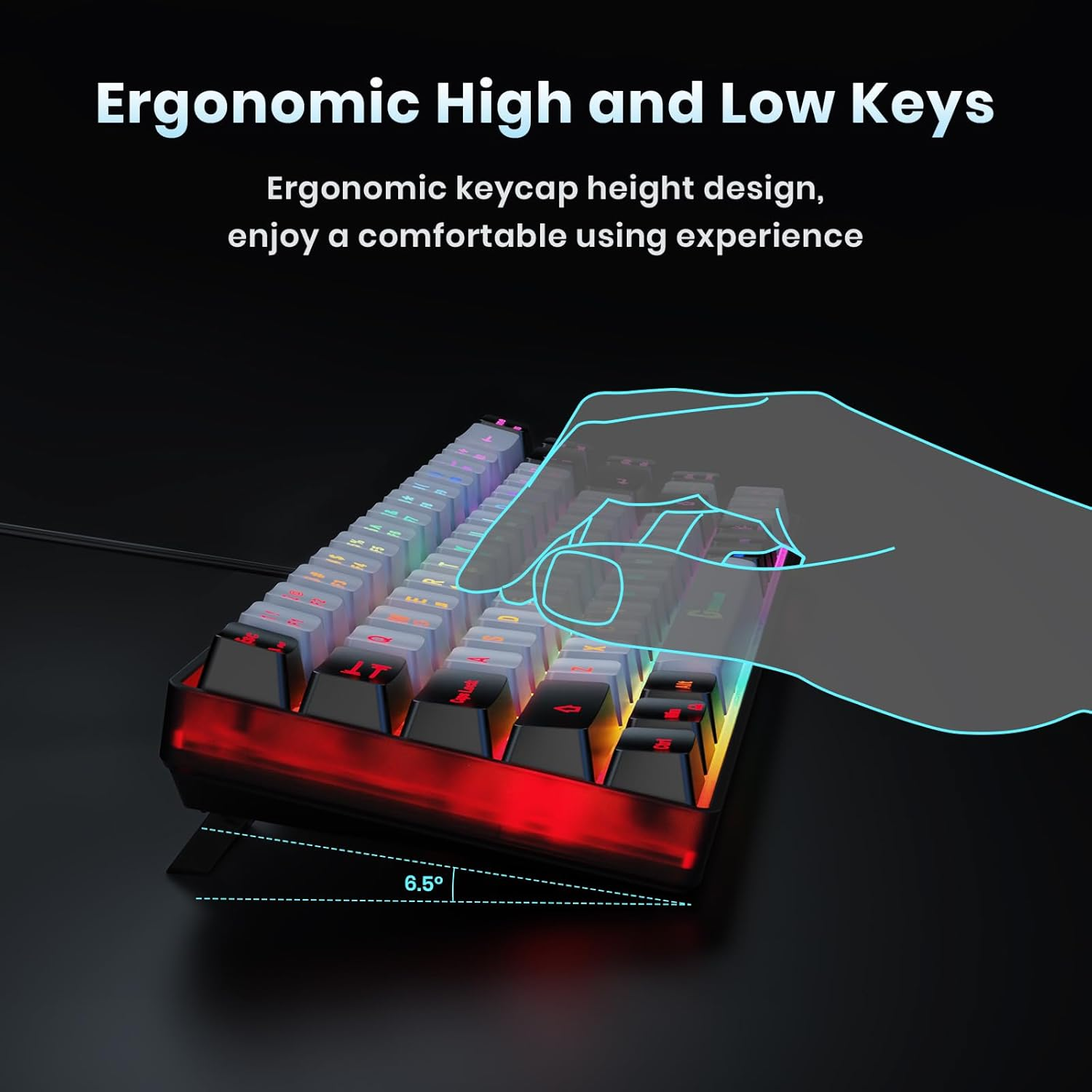 wired backlit mini keyboard