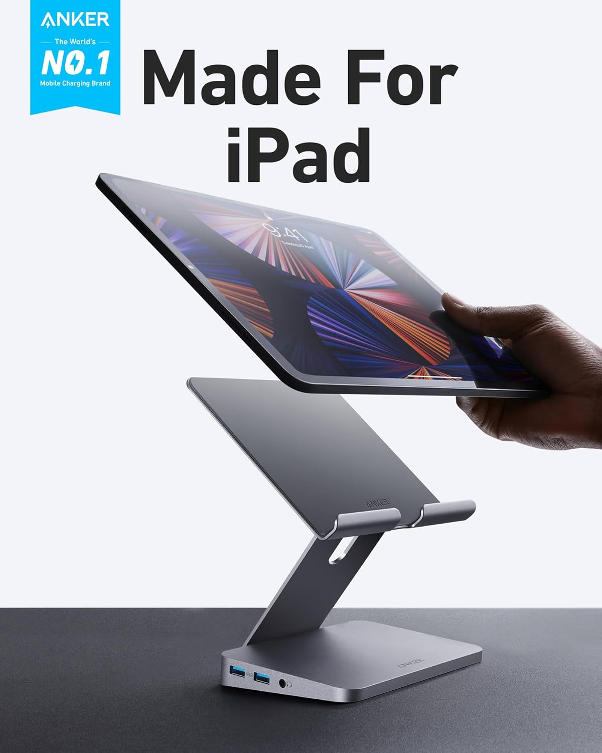 2025’s Top iPad Accessory – Anker 551 USB-C Hub with Foldable Stand 1