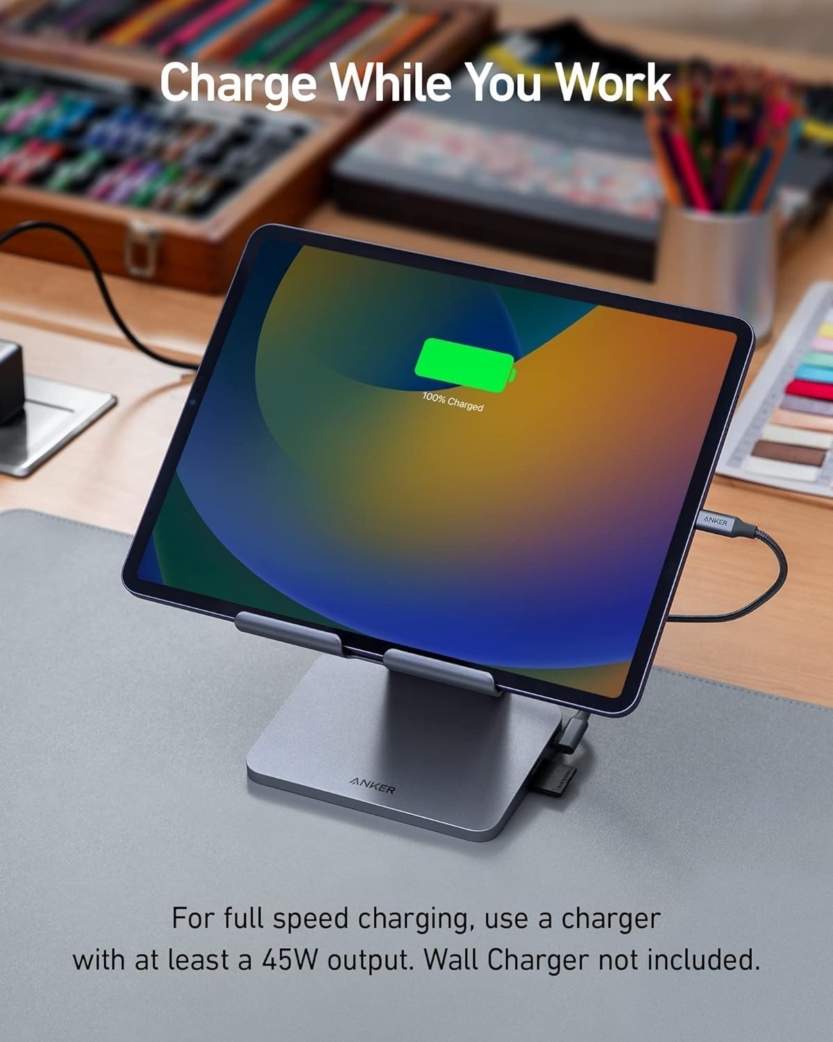 2025’s Top iPad Accessory – Anker 551 USB-C Hub with Foldable Stand 2