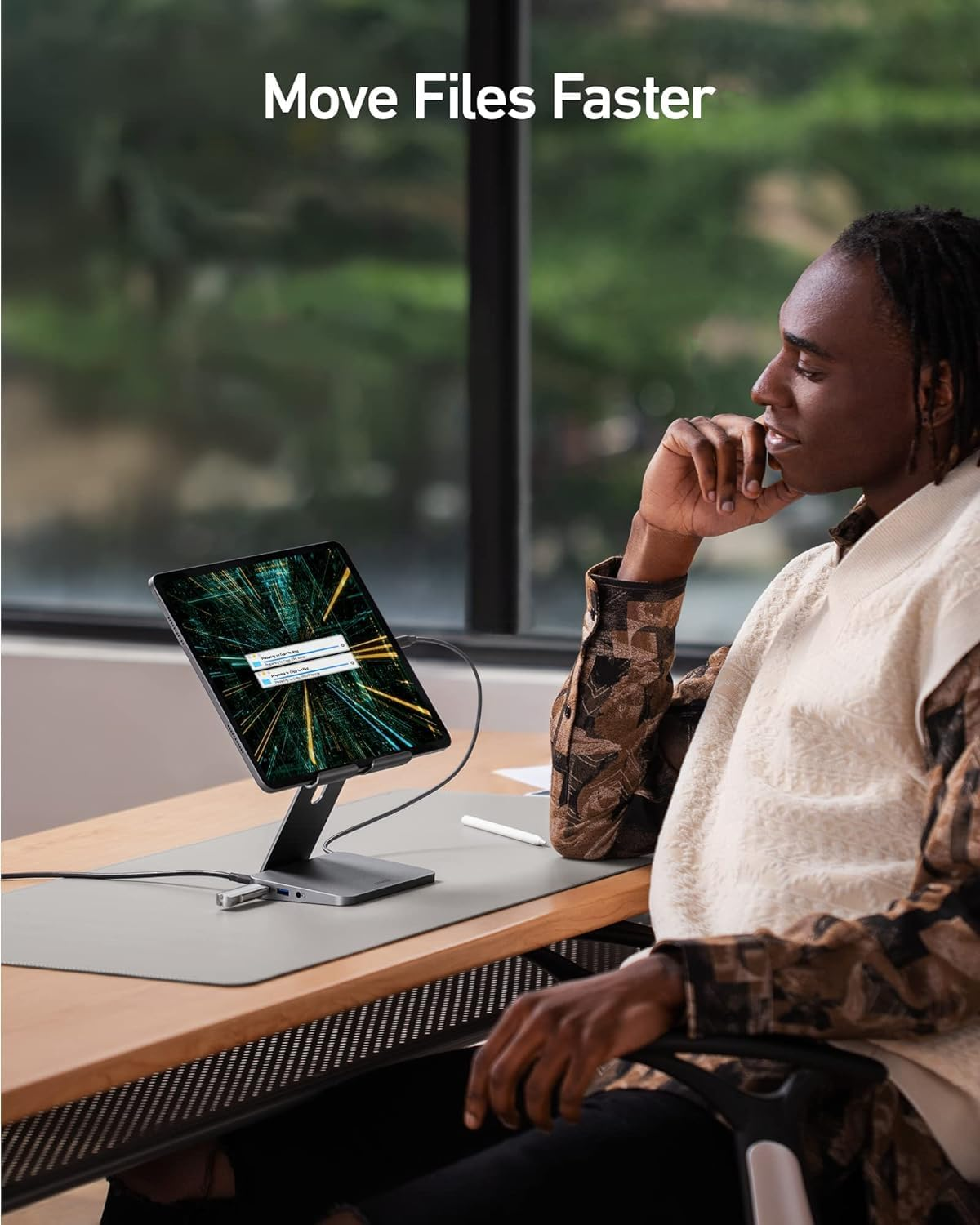 2025’s Top iPad Accessory – Anker 551 USB-C Hub with Foldable Stand 3